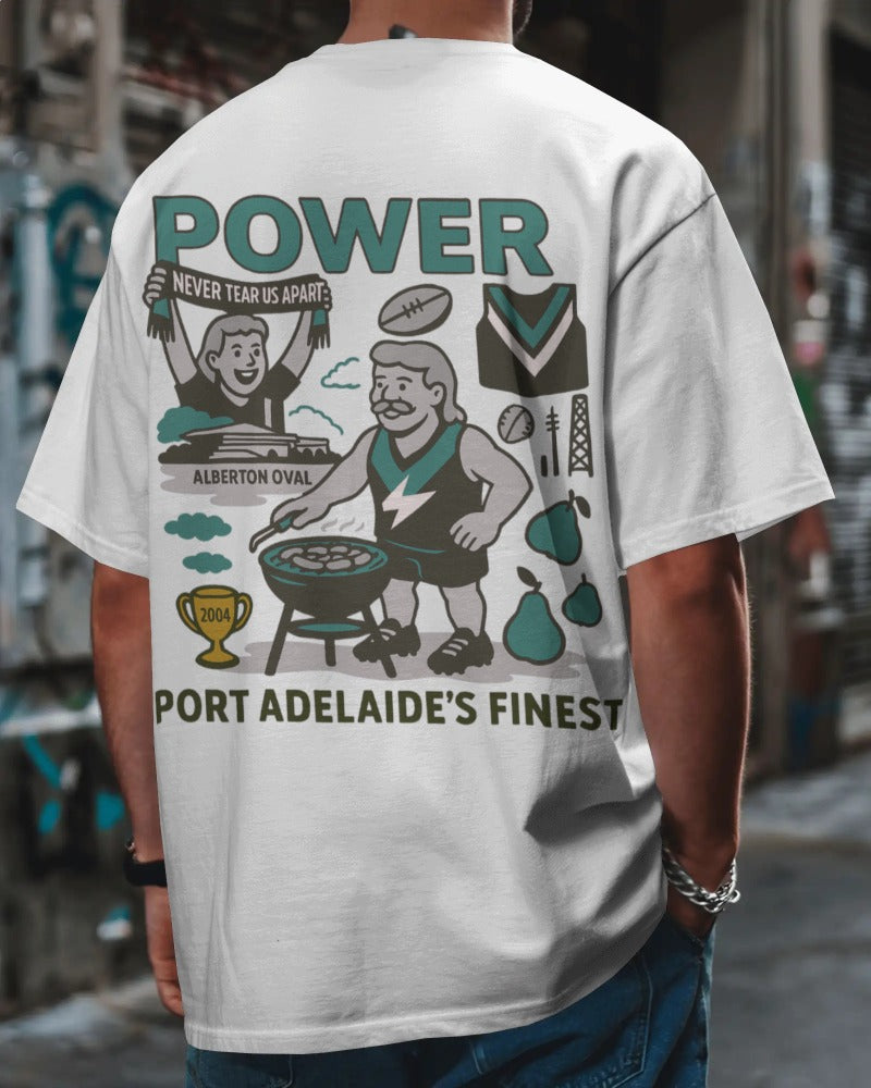 Port Adelaide BBQ Footy Tee - Power Club Series