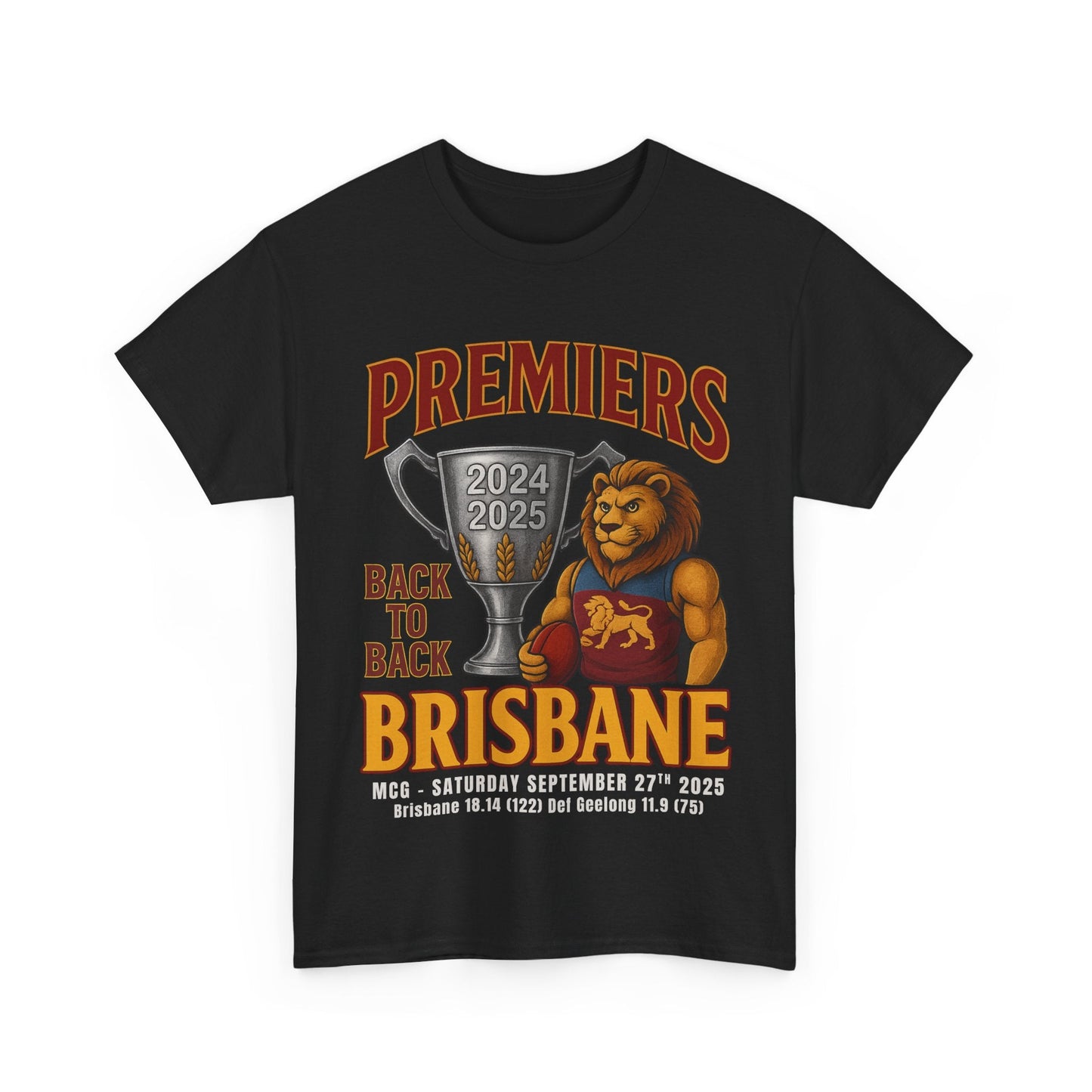 Brisbane Premiers Back to back Tshirt - VFtees