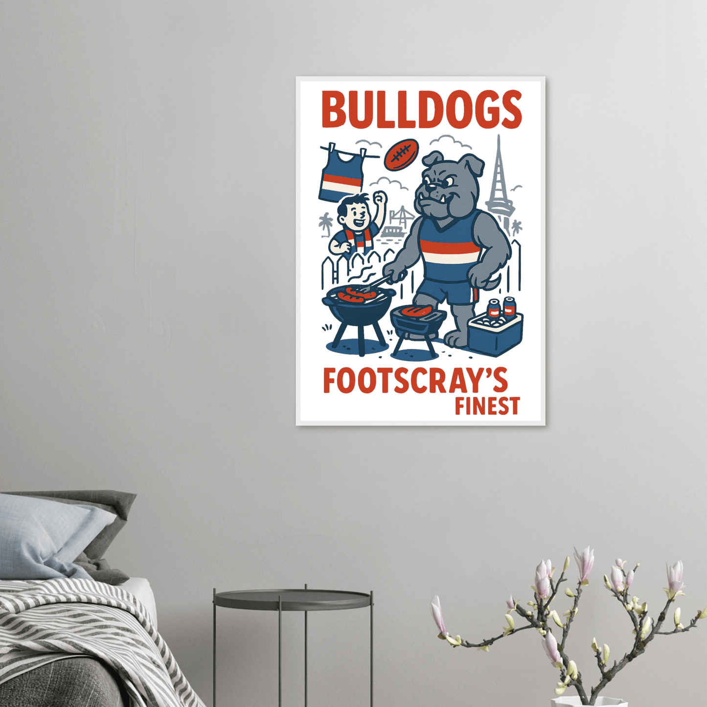 Bulldogs - Framed Wall Art - VFtees