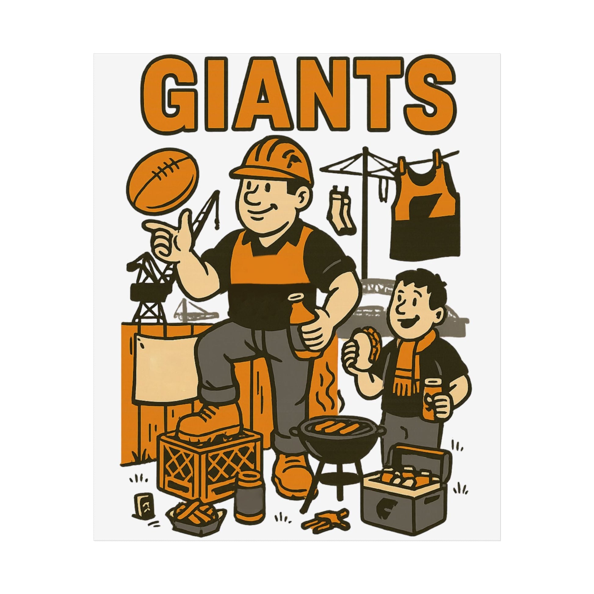 Giants Vintage Wall Art (Limited Release) - VFtees