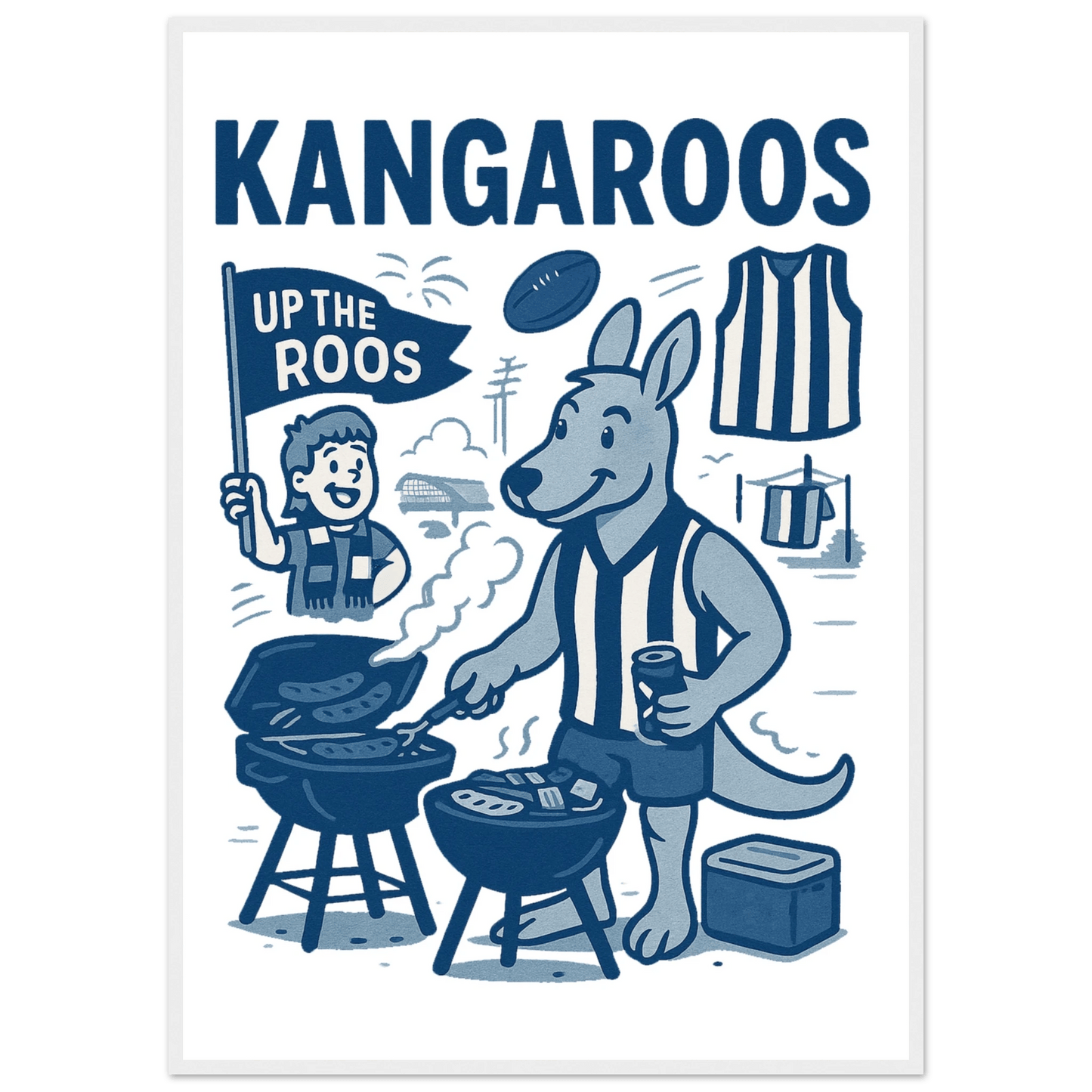 North Melbourne Framed Wall Art - VFtees