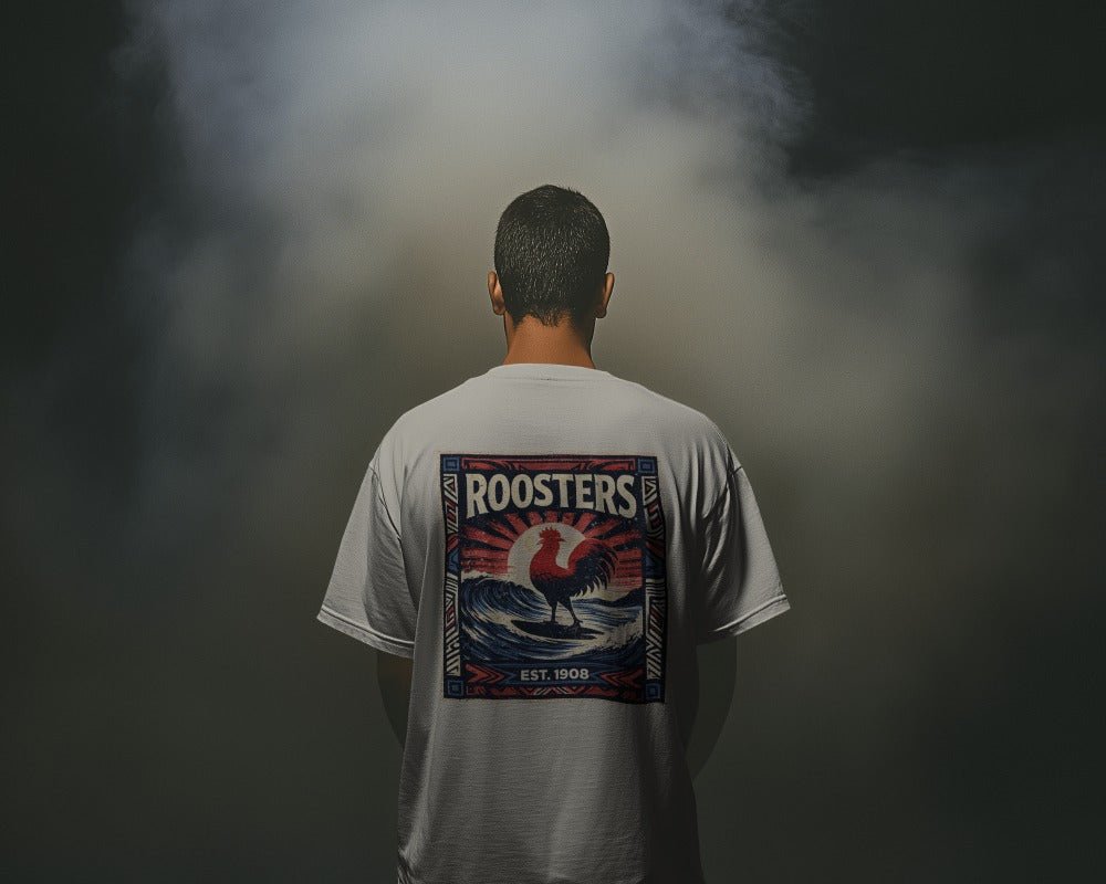 Roosters League Wave Tee - VFtees
