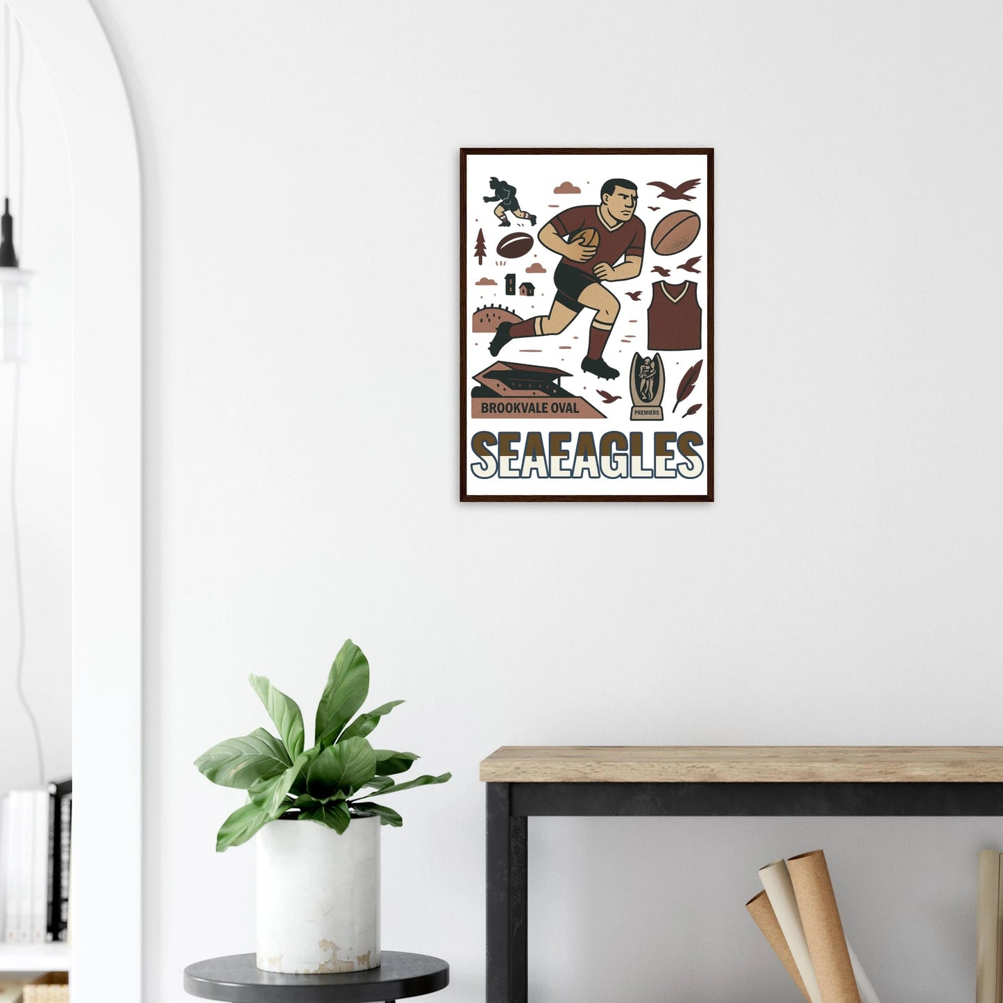 Sea Eagles Framed Wall Art - VFtees