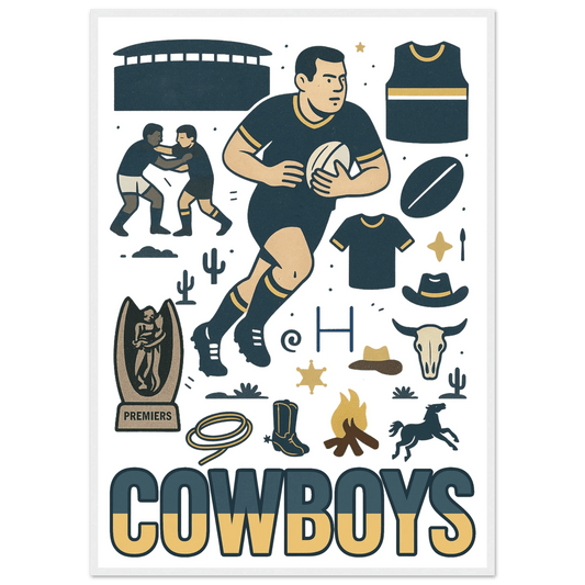 South Sydney League Framed Wall Art - VFtees