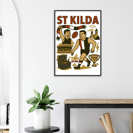 St Kilda - Framed Wall Art - VFtees