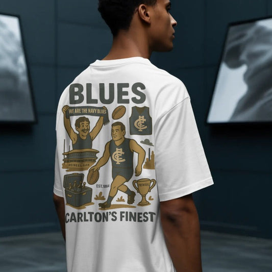 Carlton Footy Tee - Blues Club Series