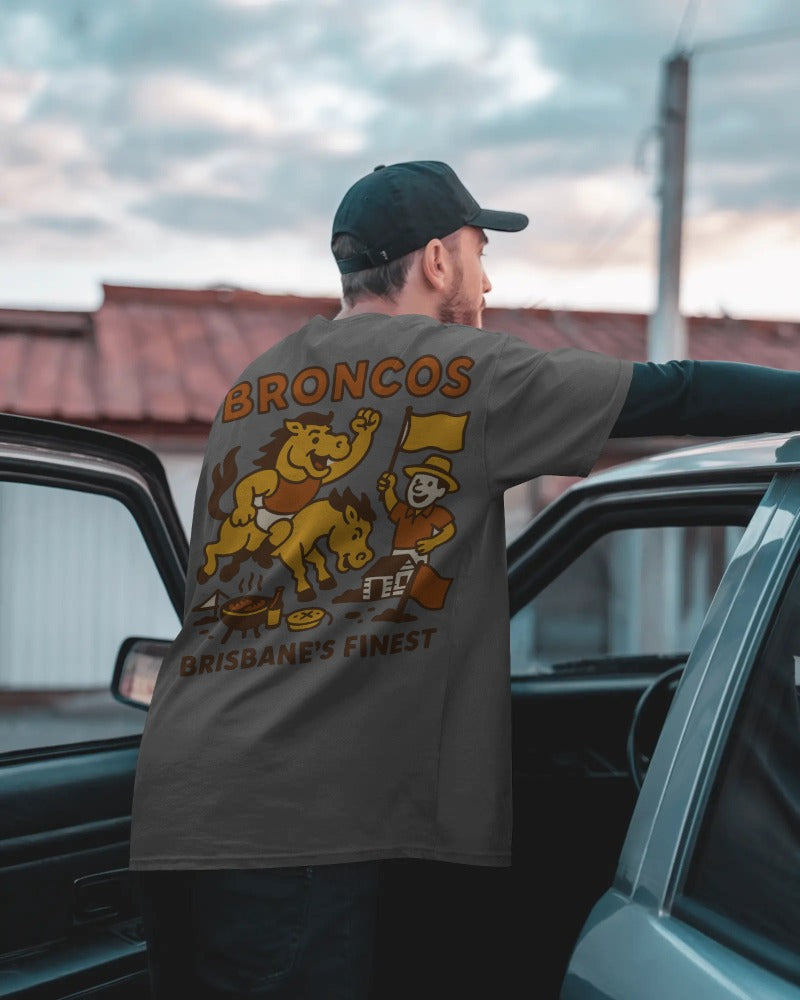 Broncos BBQ Rugby League Tee - Brisbane Club Series