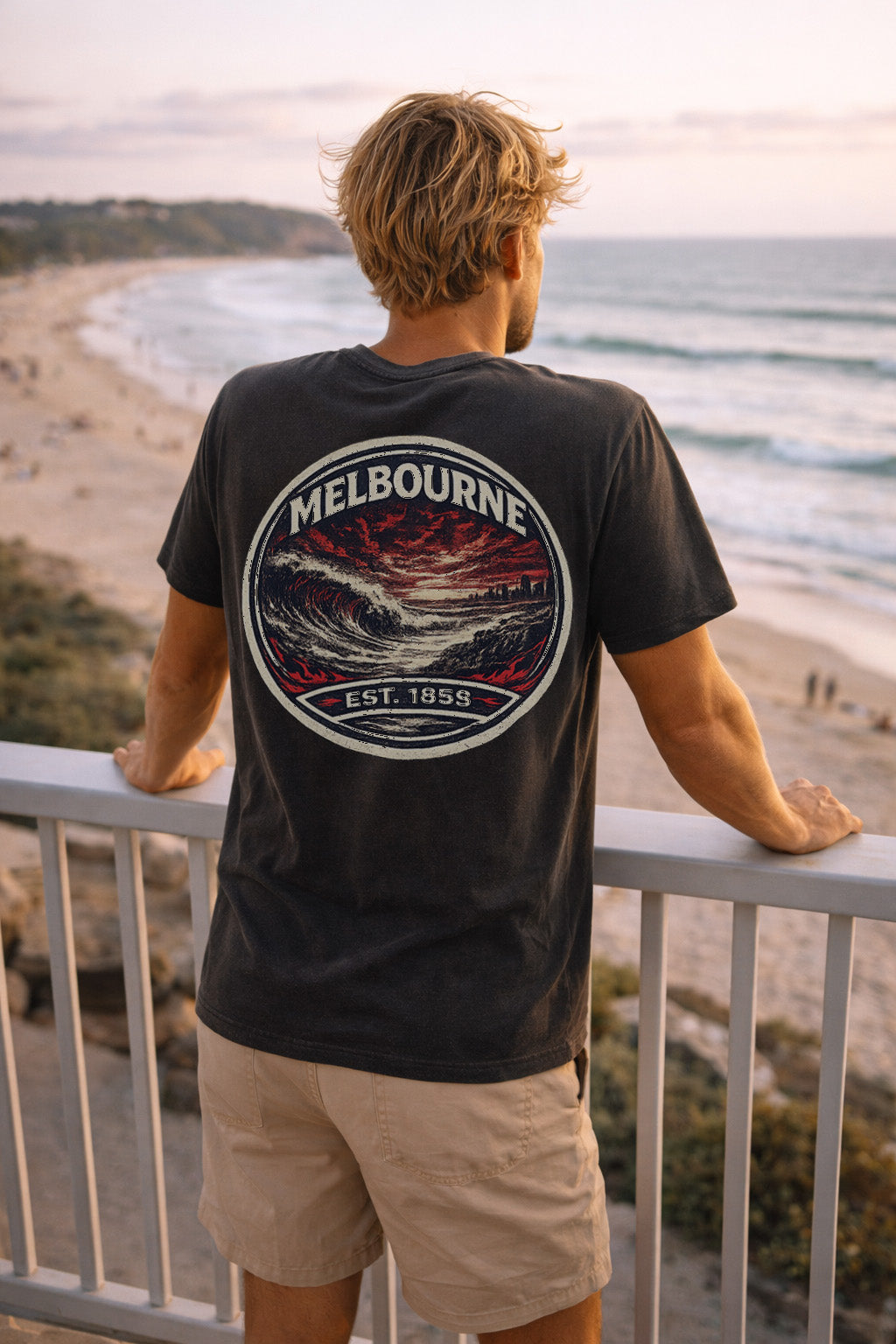 Melbourne Football Wave Tee