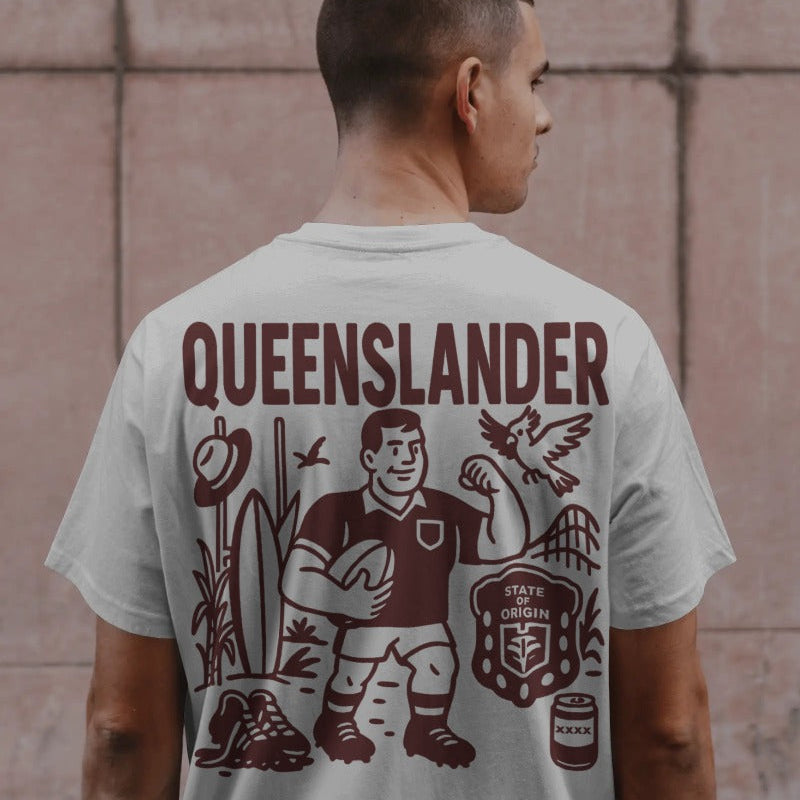 Queenslander Rugby League Tee - State of Origin Edition
