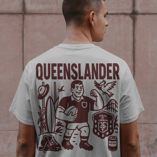 Queenslander Rugby League Tee - State of Origin Edition