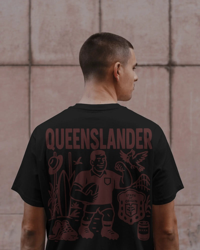 Queenslander Rugby League Tee - State of Origin Edition