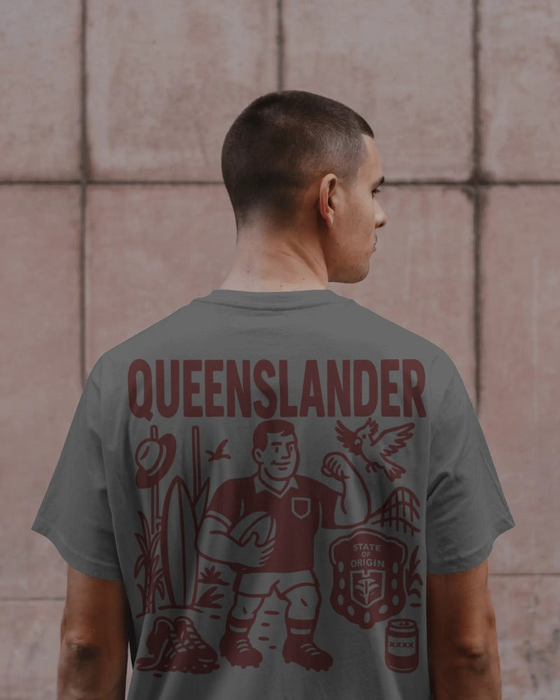 Queenslander Rugby League Tee - State of Origin Edition