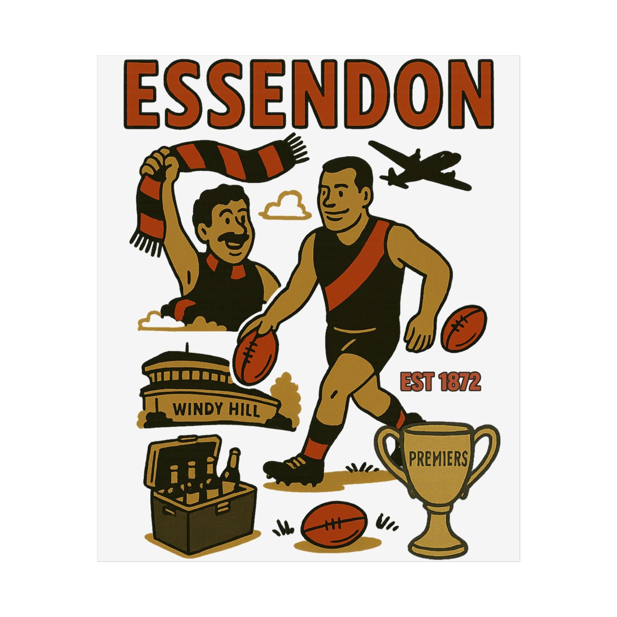 Bombers Vintage Wall Art (Limited Release) - VFtees
