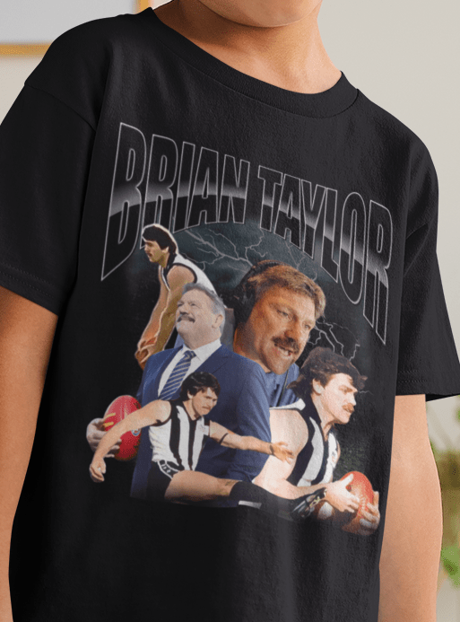 Brian Taylor 'Bristle' Vintage Footy Tee (Kids) - VFtees