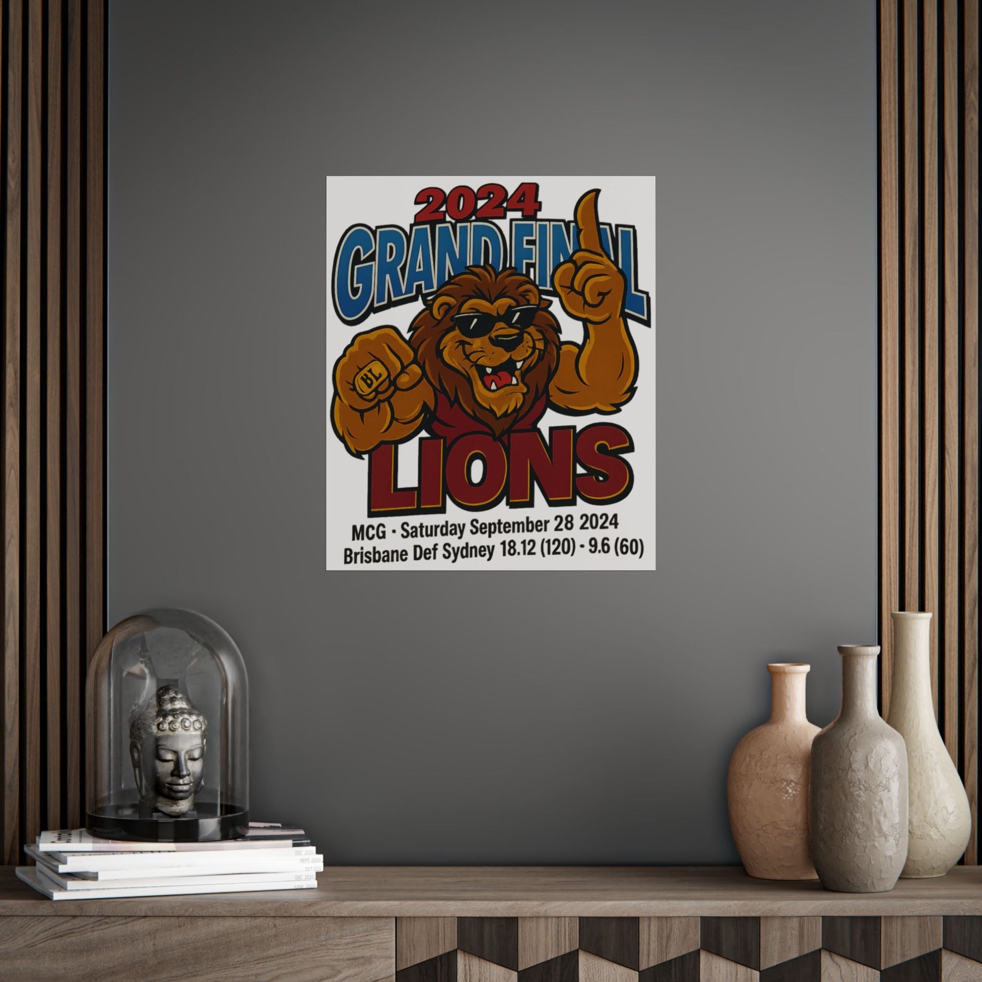 Brisbane 2024 Grand Final - Premiership Wall Art - VFtees