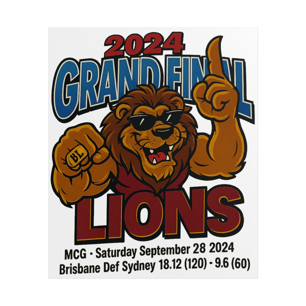 Brisbane 2024 Grand Final - Premiership Wall Art - VFtees