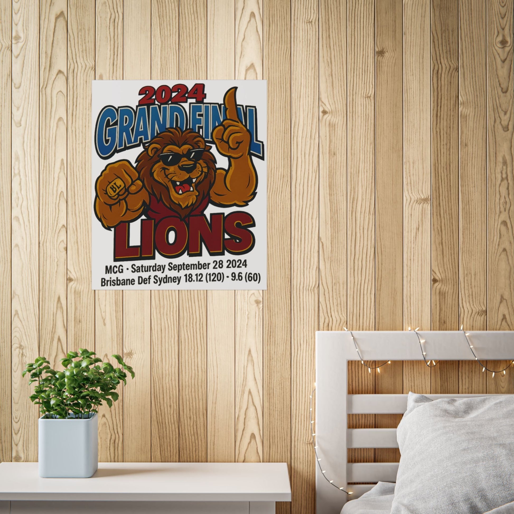 Brisbane 2024 Grand Final - Premiership Wall Art - VFtees