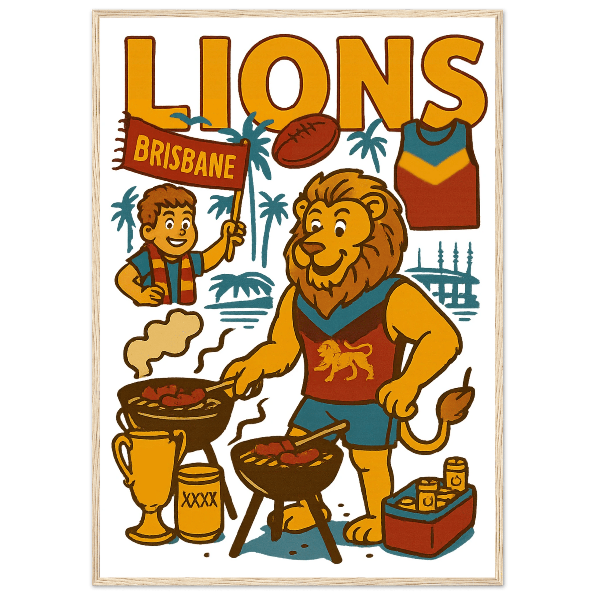 Brisbane Framed Wall Art - VFtees