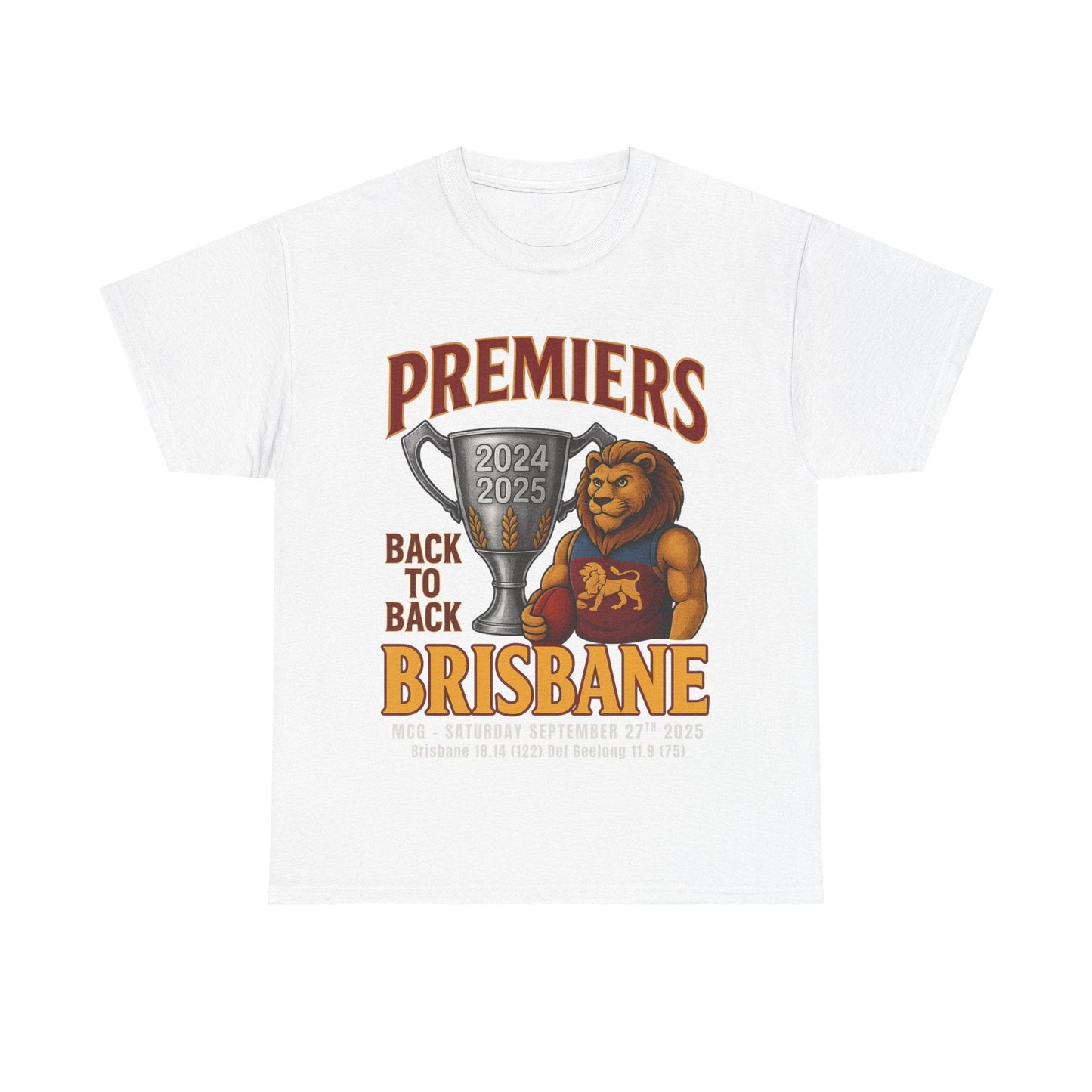 Brisbane Premiers Back to back Tshirt - VFtees