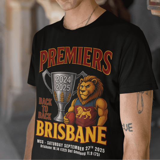 Brisbane Premiers Back to back Tshirt - VFtees
