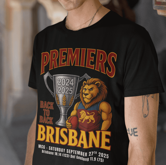 Brisbane Premiers Back to back Tshirt - VFtees