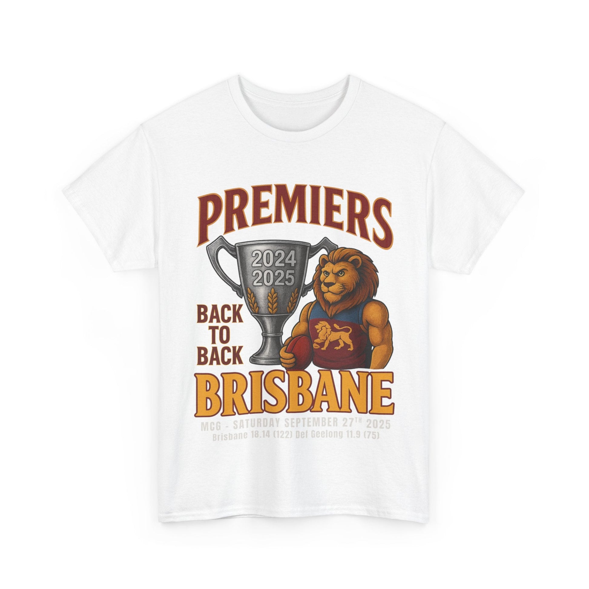 Brisbane Premiers Back to back Tshirt - VFtees