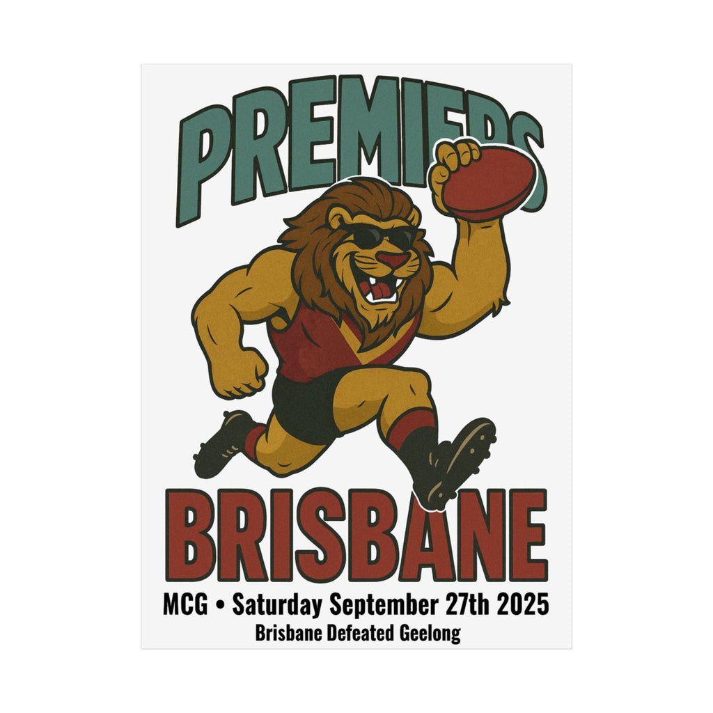 Brisbane Premiers Vintage Wall Art - VFtees
