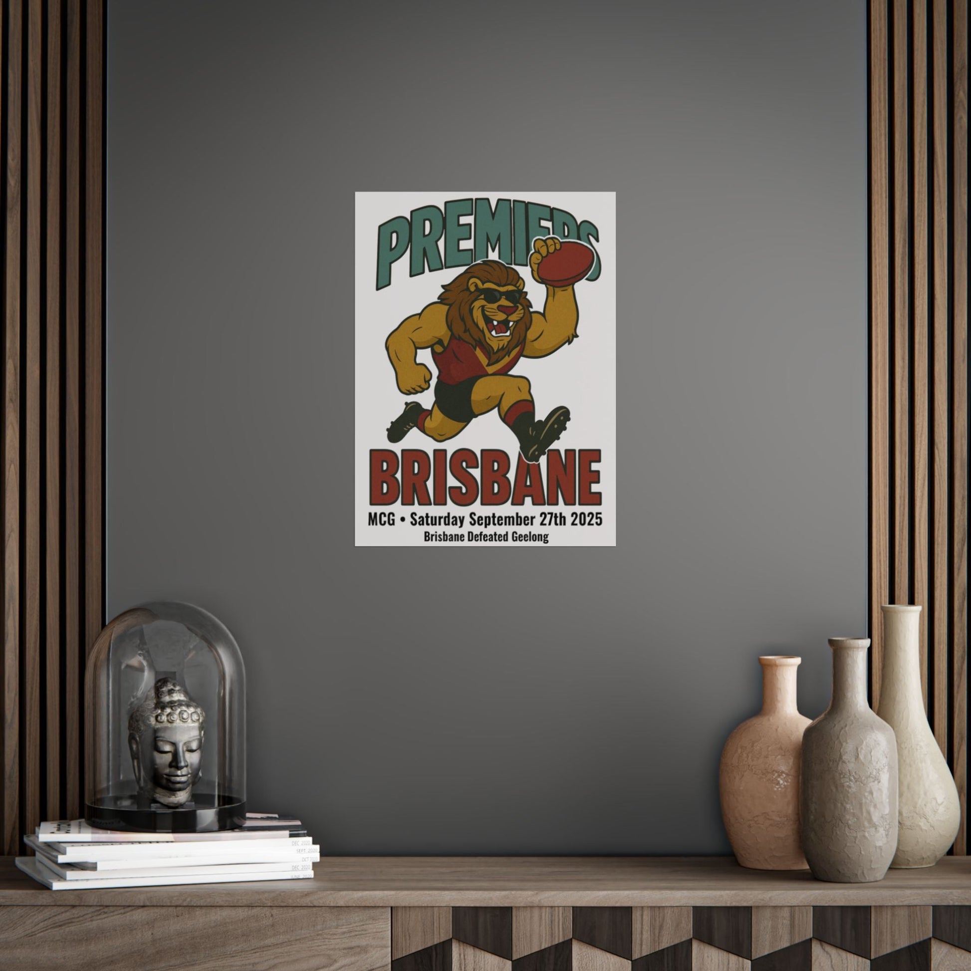 Brisbane Premiers Vintage Wall Art - VFtees