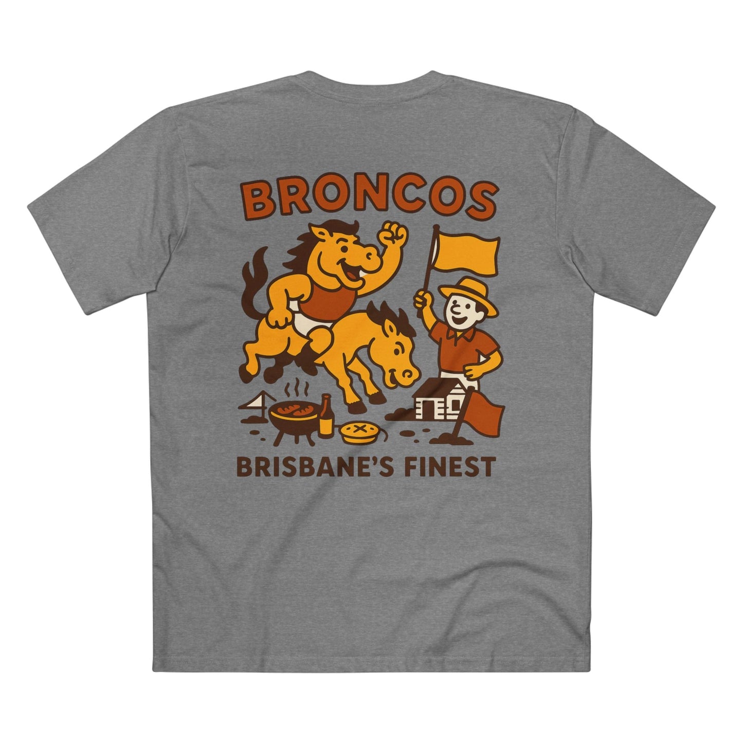 Broncos BBQ Rugby League Tee - Brisbane Club Series - VFtees