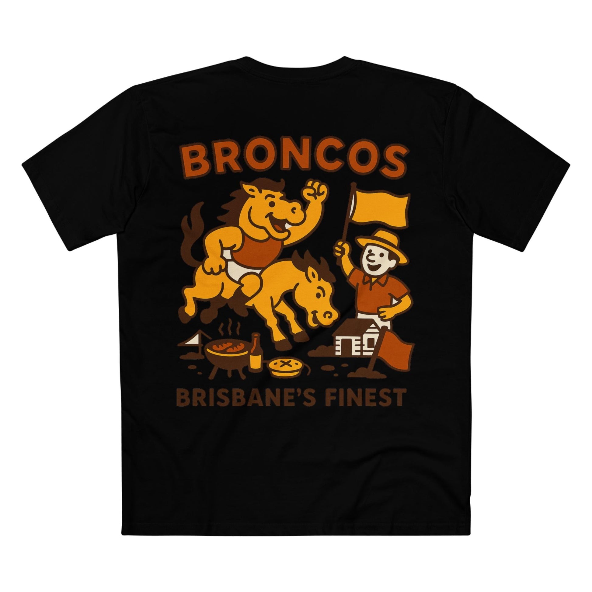 Broncos BBQ Rugby League Tee - Brisbane Club Series - VFtees
