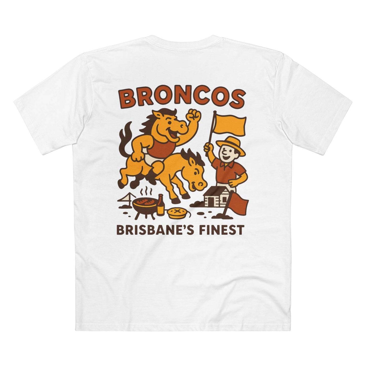 Broncos BBQ Rugby League Tee - Brisbane Club Series - VFtees