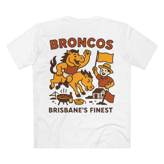 Broncos BBQ Rugby League Tee - Brisbane Club Series - VFtees