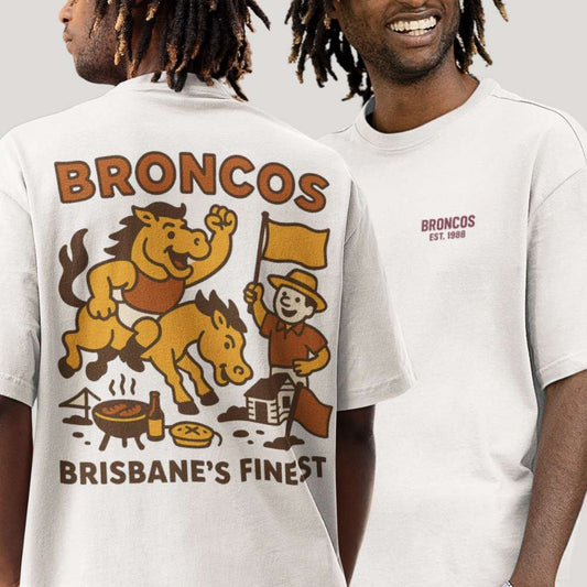 Broncos BBQ Rugby League Tee - Brisbane Club Series - VFtees