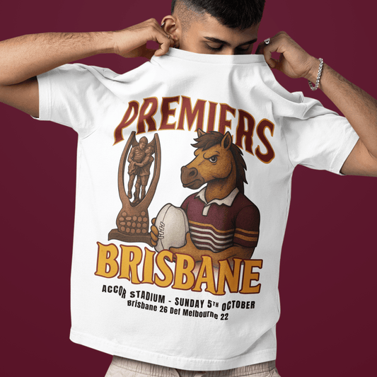 Broncos Rugby League 2025 Premiership Tshirt - VFtees