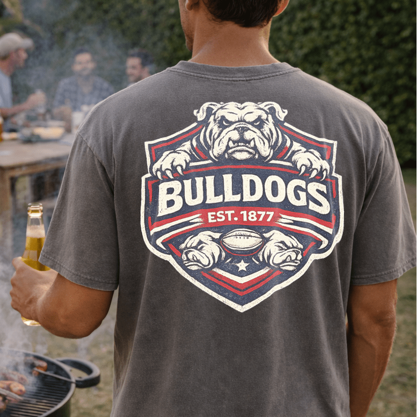 Bulldogs Football Wave Tee - VFtees
