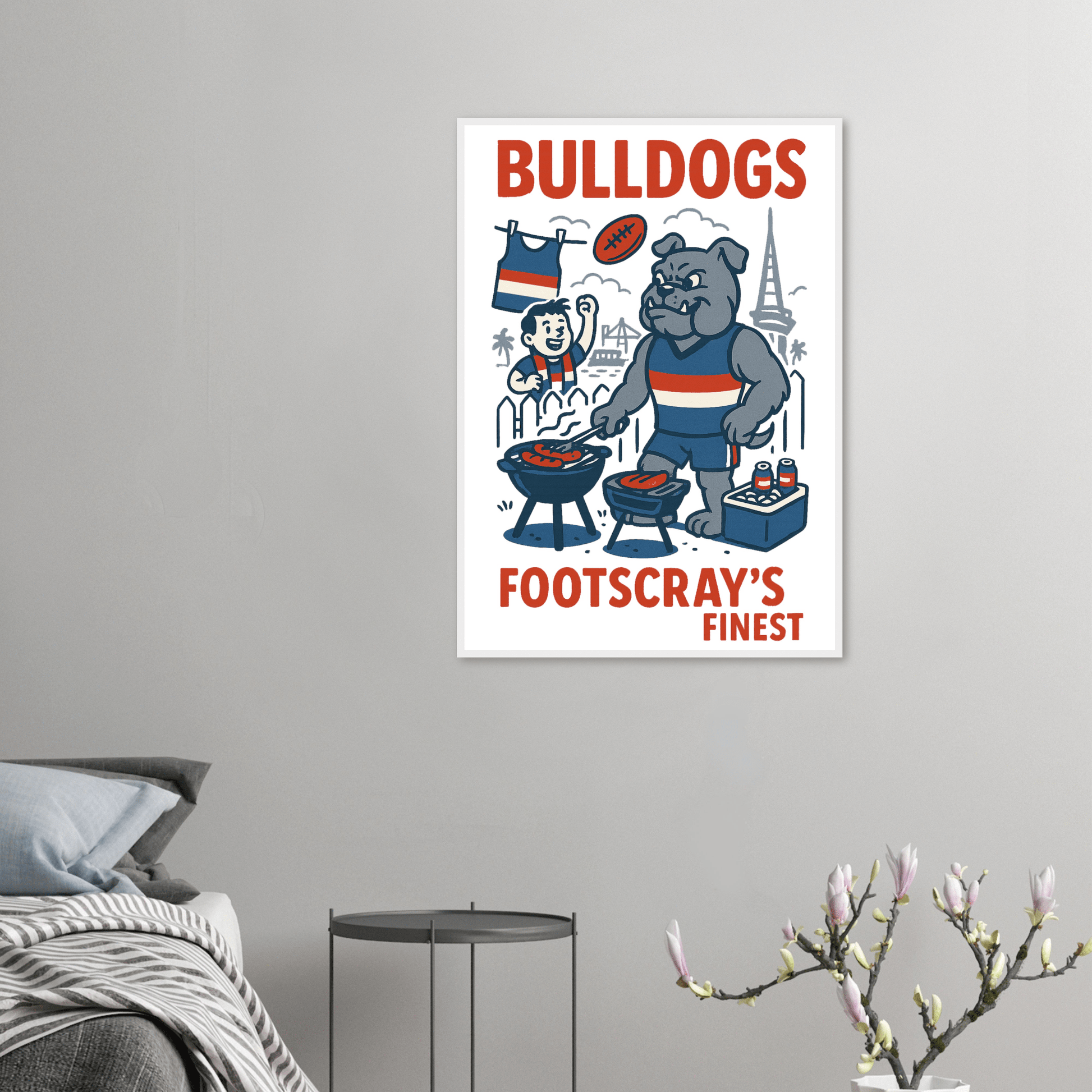 Bulldogs - Framed Wall Art - VFtees