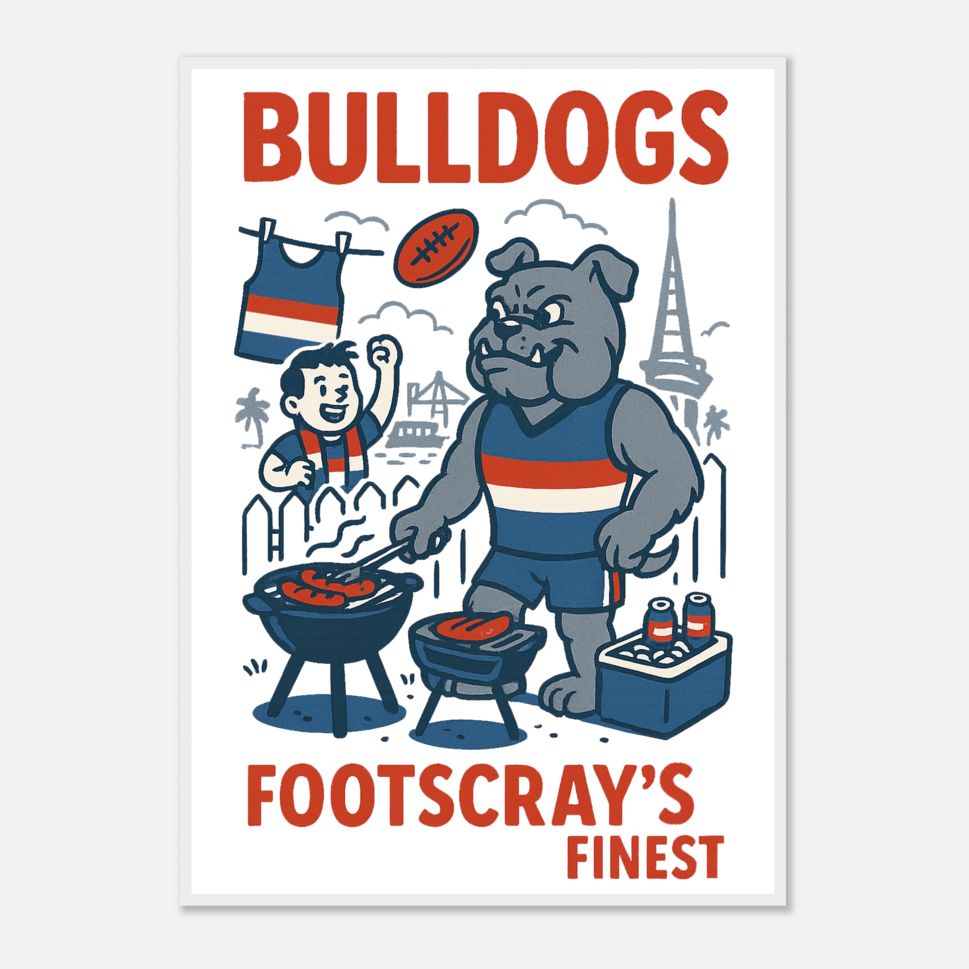 Bulldogs - Framed Wall Art - VFtees