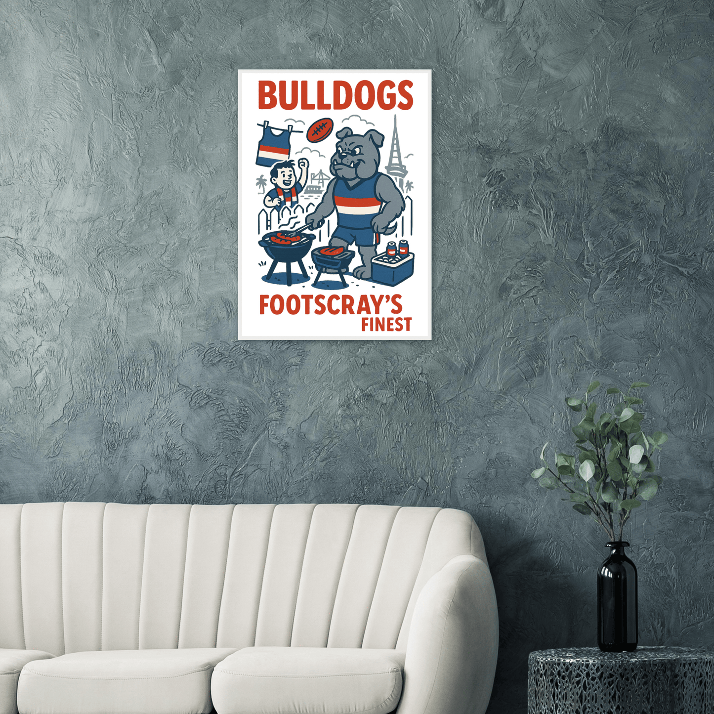 Bulldogs - Framed Wall Art - VFtees