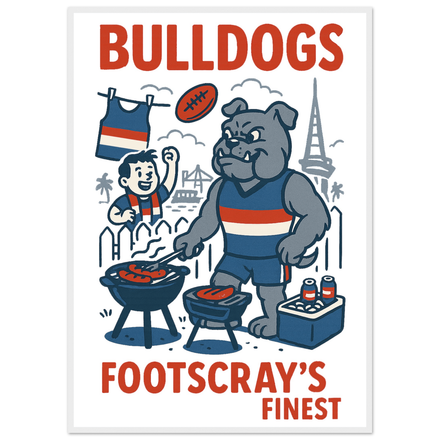 Bulldogs - Framed Wall Art - VFtees