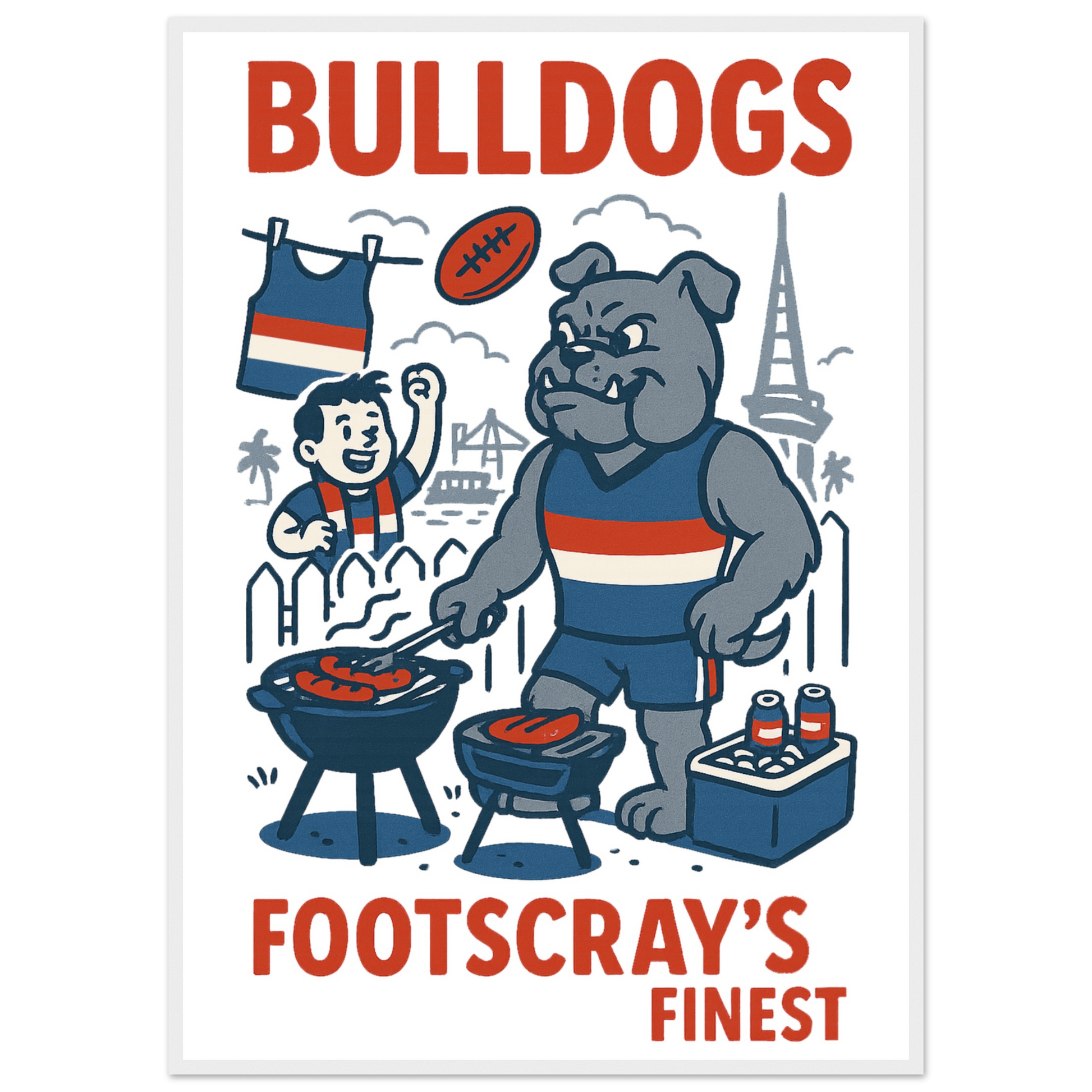 Bulldogs - Framed Wall Art - VFtees