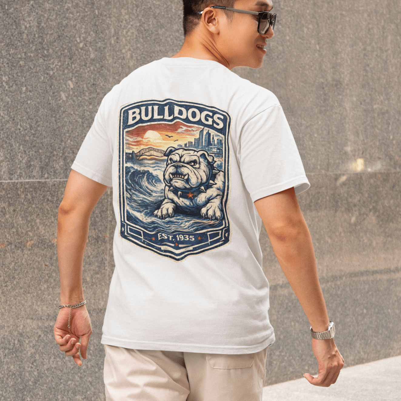 Bulldogs League Wave Tee - VFtees