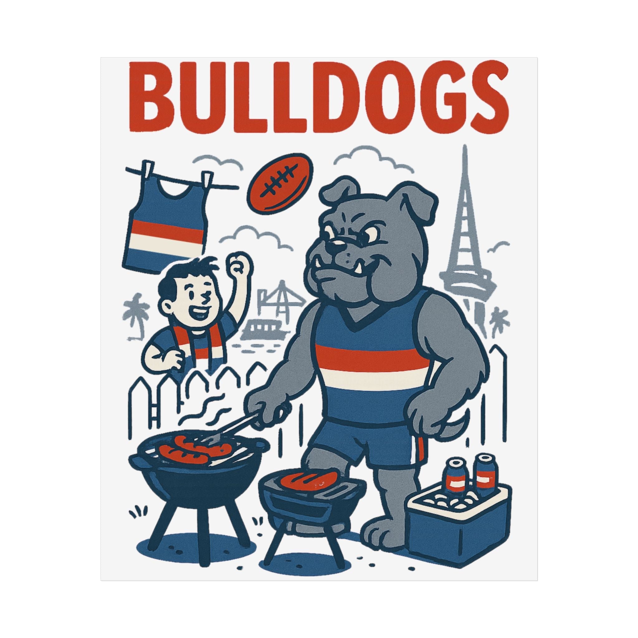 Bulldogs Vintage Wall Art (Limited Release) - VFtees