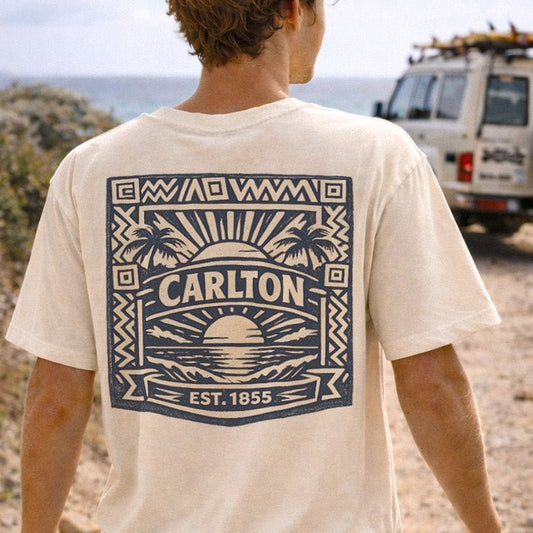 Carlton Football Wave Tee - VFtees