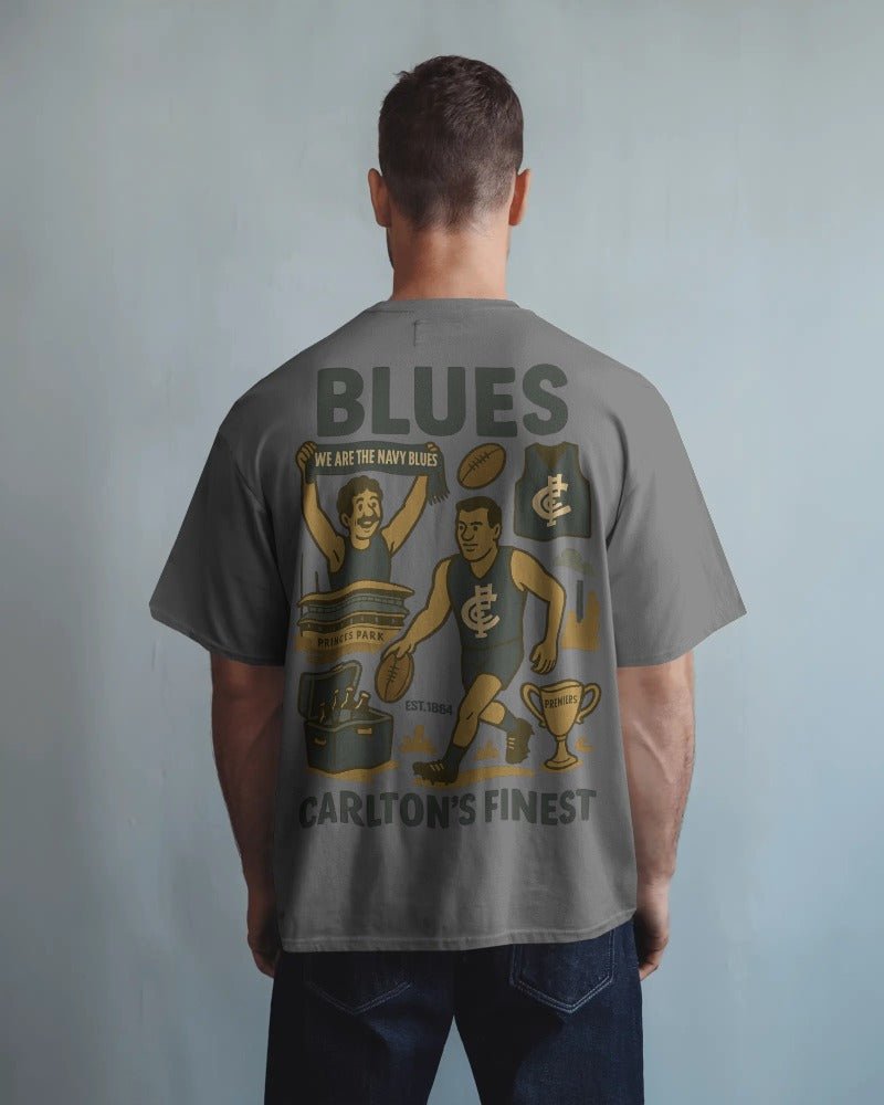 Carlton Footy Tee - Blues Club Series - VFtees