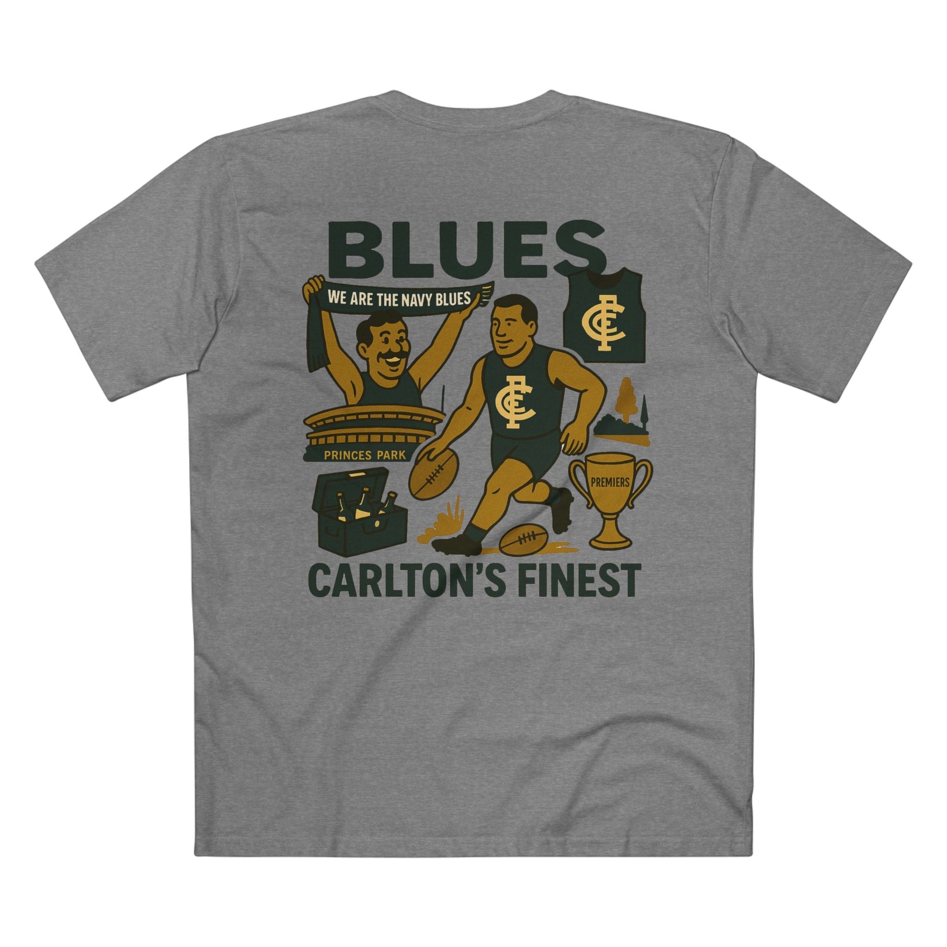 Carlton Footy Tee - Blues Club Series - VFtees