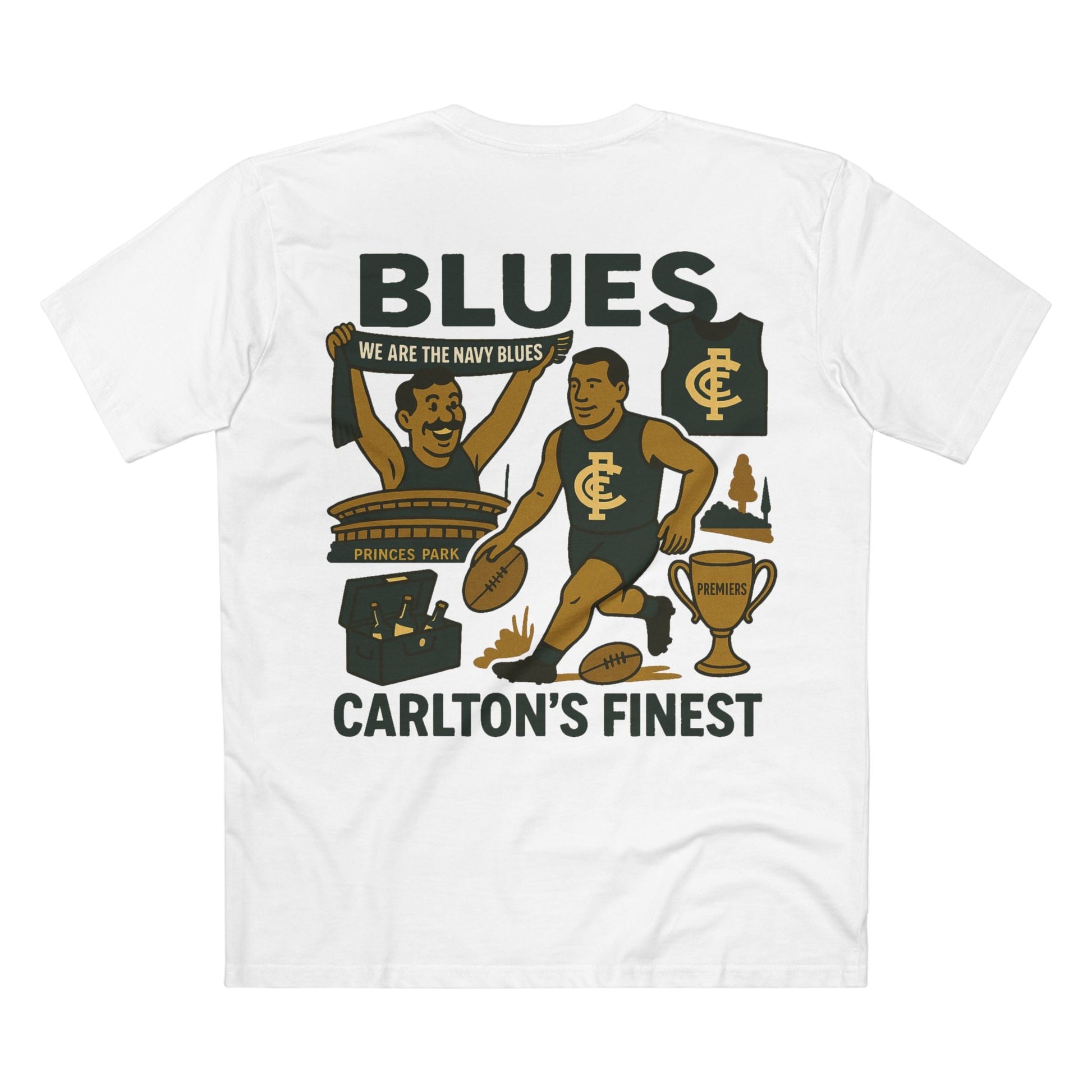 Carlton Footy Tee - Blues Club Series - VFtees