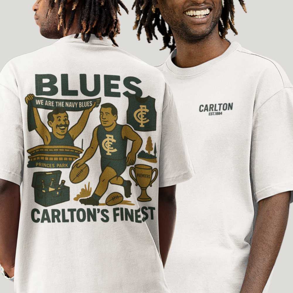 Carlton Footy Tee - Blues Club Series - VFtees