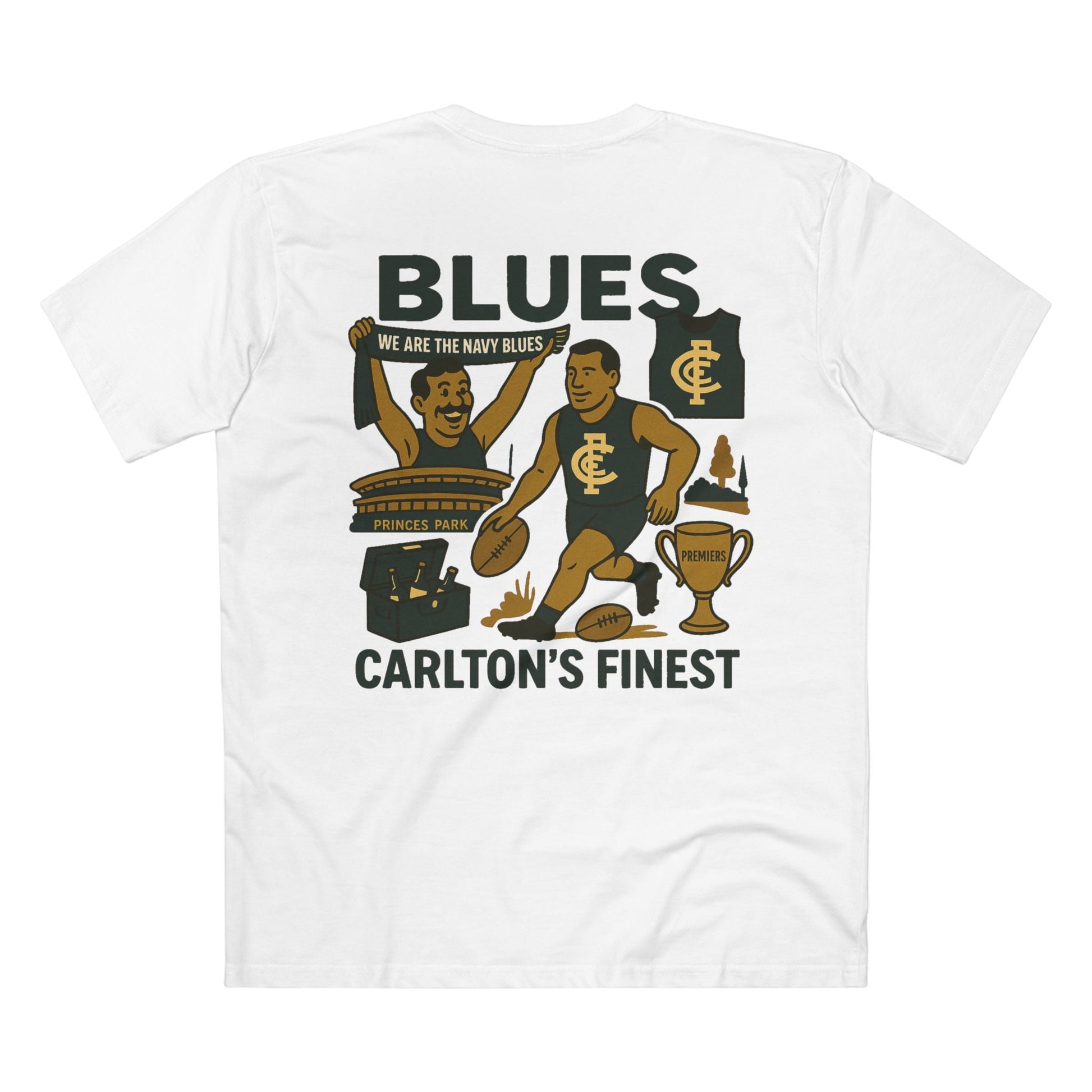 Carlton Footy Tee - Blues Club Series - VFtees