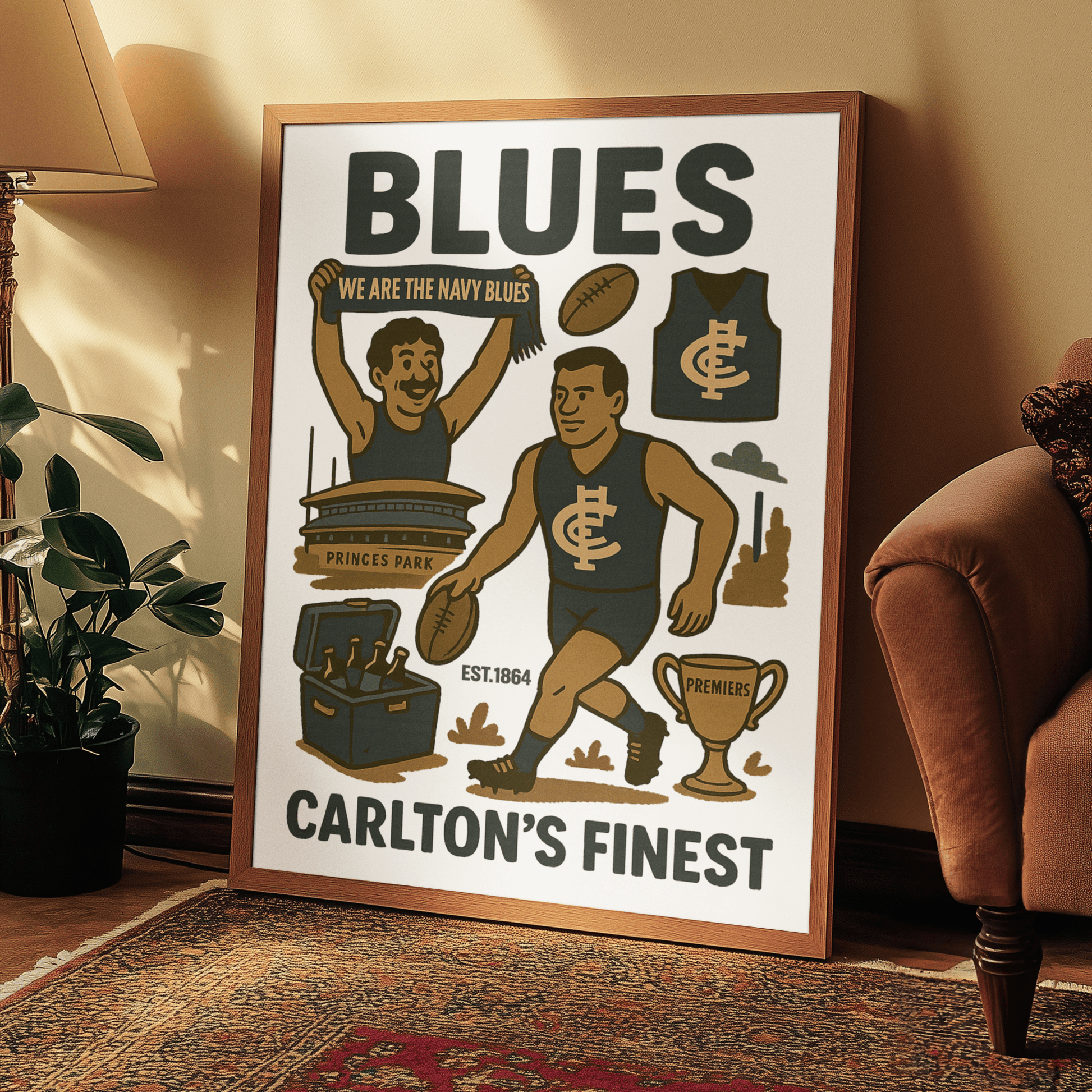 Carlton Framed Wall Art - VFtees