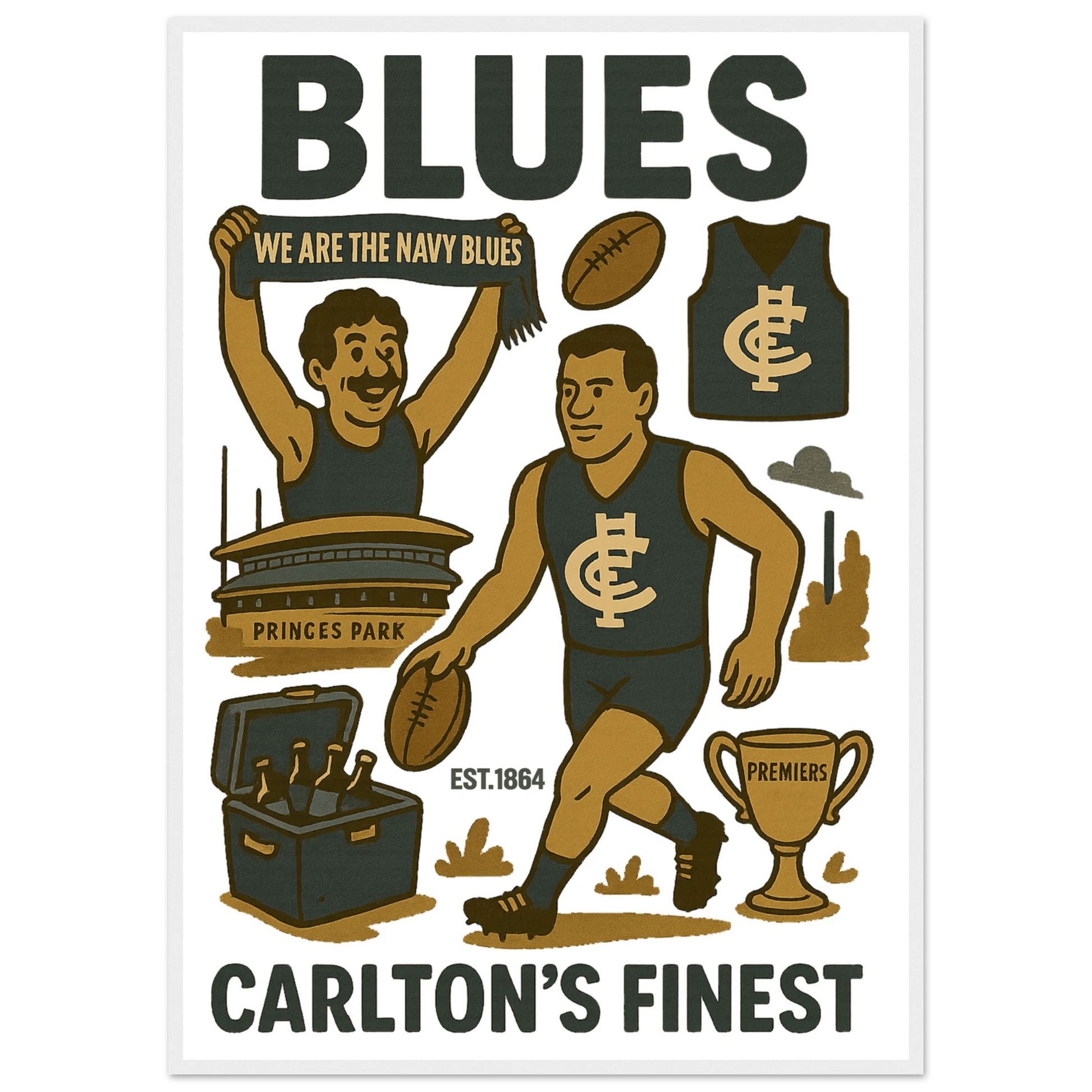 Carlton Framed Wall Art - VFtees